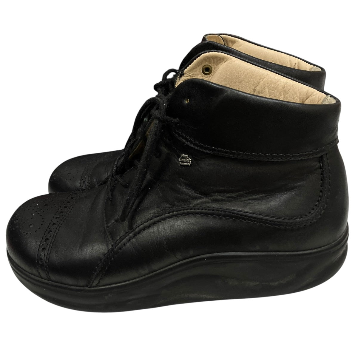 美品 Finn Comfort フィンコンフォート レザーシューズ 黒 24.5 Finn Comfort(フィンコンフォート) レザーシューズ8820302 8820302