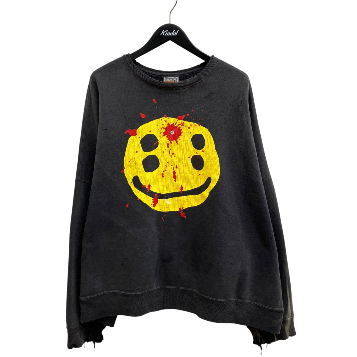 SAINT MICHAEL CP CREW SWEAT SMILEトレーナーSM-YS1-0000-C06 古着・中古-1枚目のアイテム画像