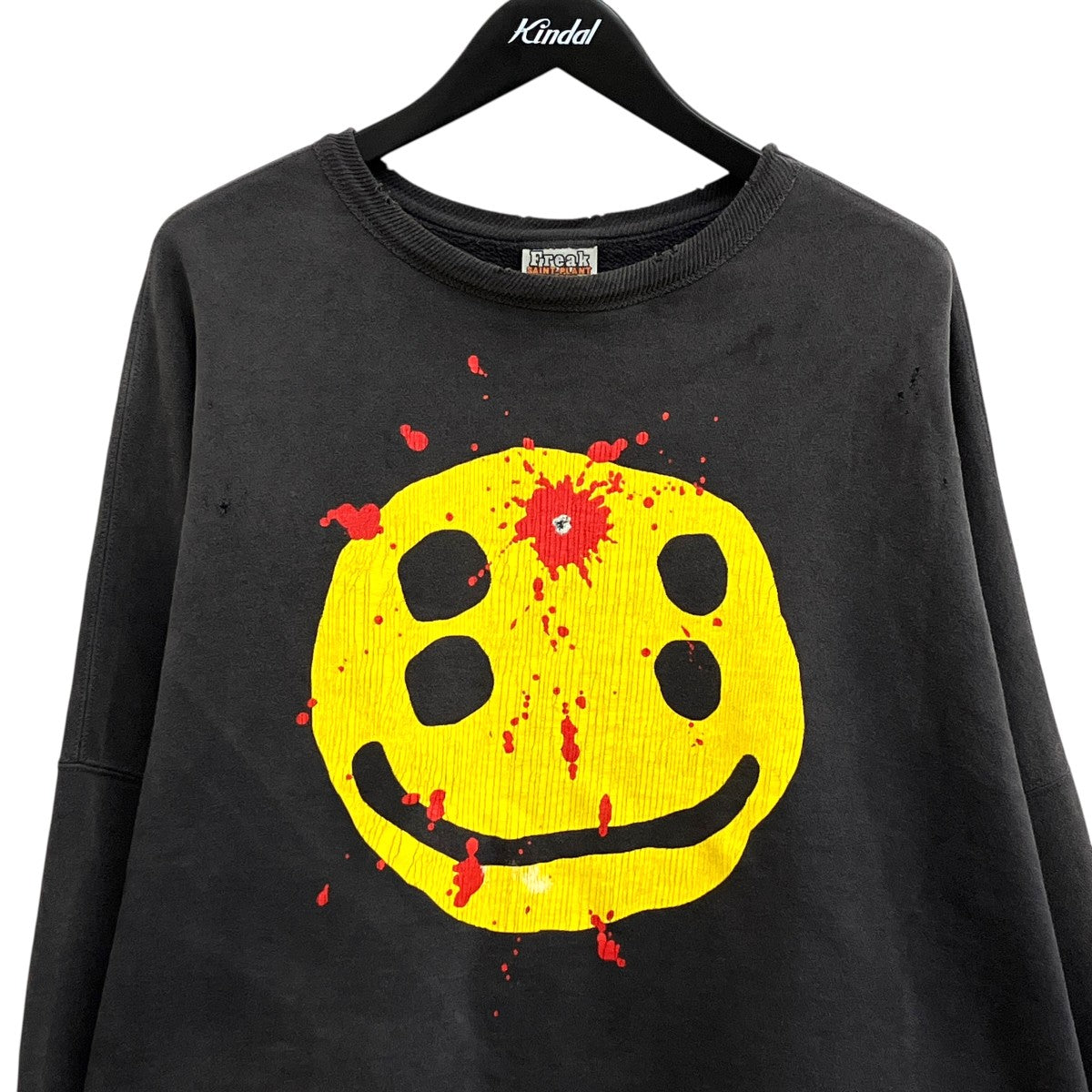 SAINT MICHAEL CP CREW SWEAT SMILEトレーナーSM-YS1-0000-C06 古着・中古-3枚目のアイテム画像