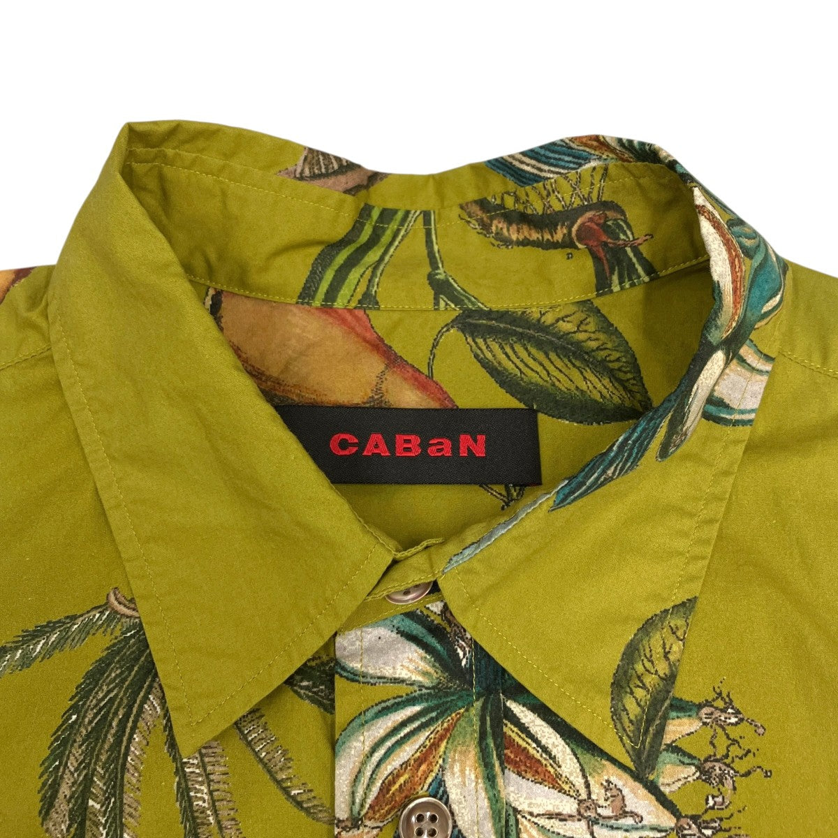 CABaN(キャバン) コットン ボタニカルプリントシャツ長袖シャツ59-01