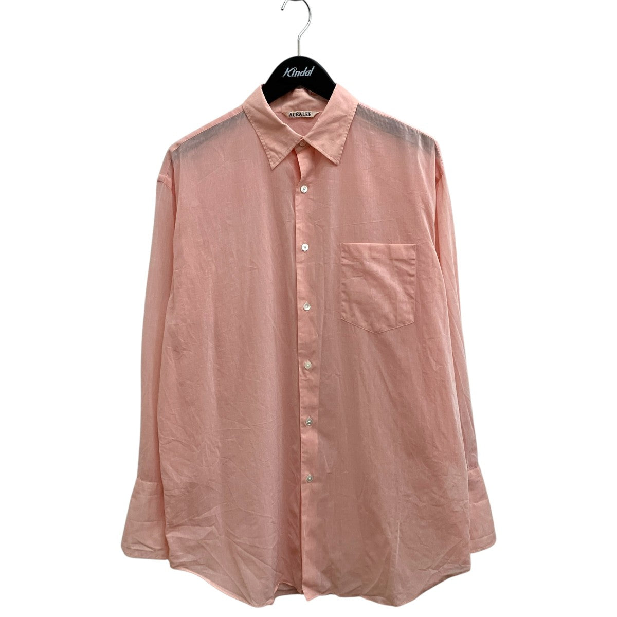 AURALEE(オーラリー) HARD TWIST FINX ORGANDY SHIRT長袖シャツ