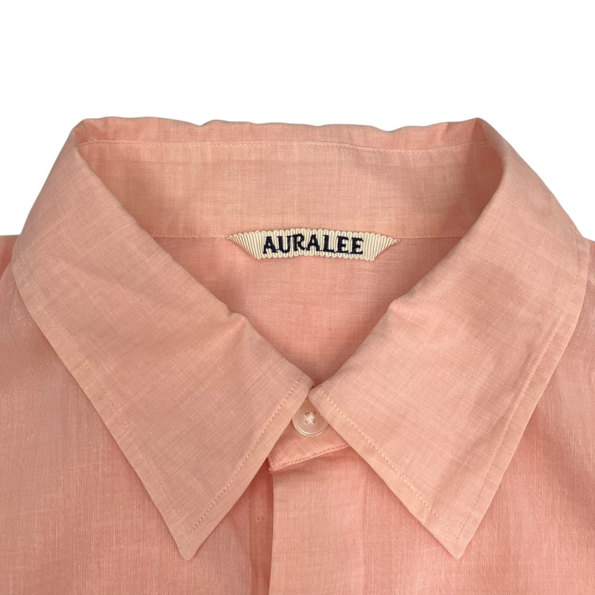 AURALEE(オーラリー) HARD TWIST FINX ORGANDY SHIRT長袖シャツ