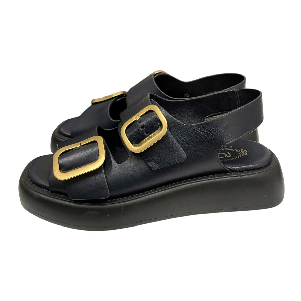 TOD’S 別注 ロンハーマン ダブルバックルサンダル 古着・中古-3枚目のアイテム画像