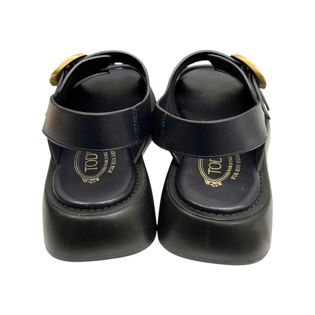 TOD’S 別注 ロンハーマン ダブルバックルサンダル 古着・中古-4枚目のアイテム画像