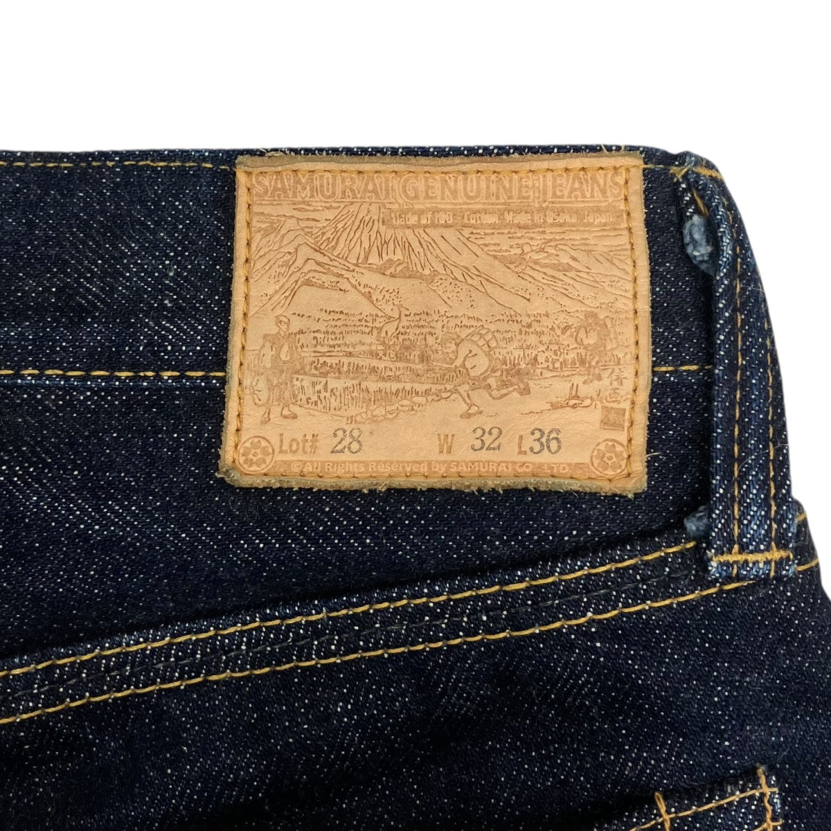 SAMURAI JEANS 21ozスリムストレートデニムパンツS003JP210Z 古着・中古-5枚目のアイテム画像