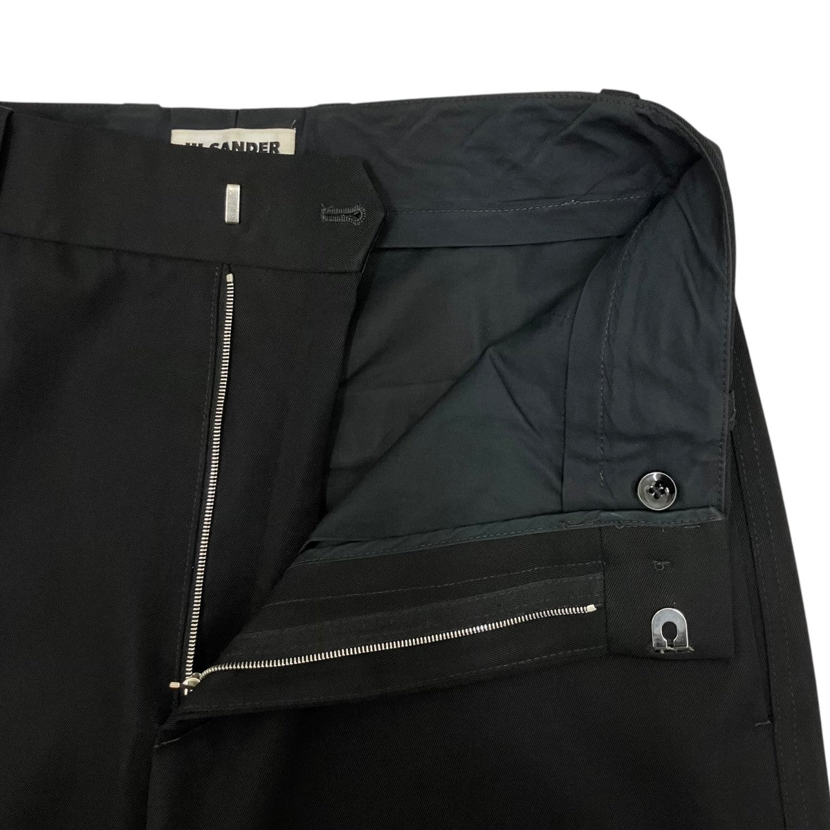 JIL SANDER ウールギャバジンワイドレッグトラウザーパンツスラックスJ22KA0131 古着・中古-7枚目のアイテム画像