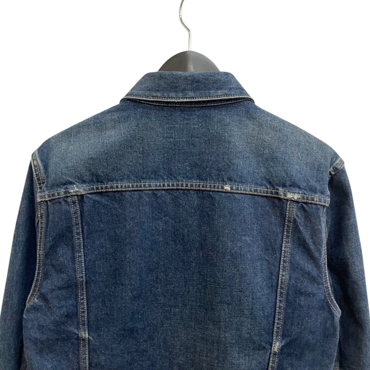 by Hedi Slimane  ダメージ加工クラシックトラッカーデニムジャケット 2Q002643E