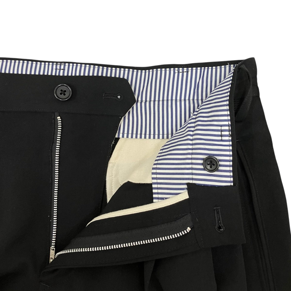 Pleat-detail pantsスラックス24fw-p-06