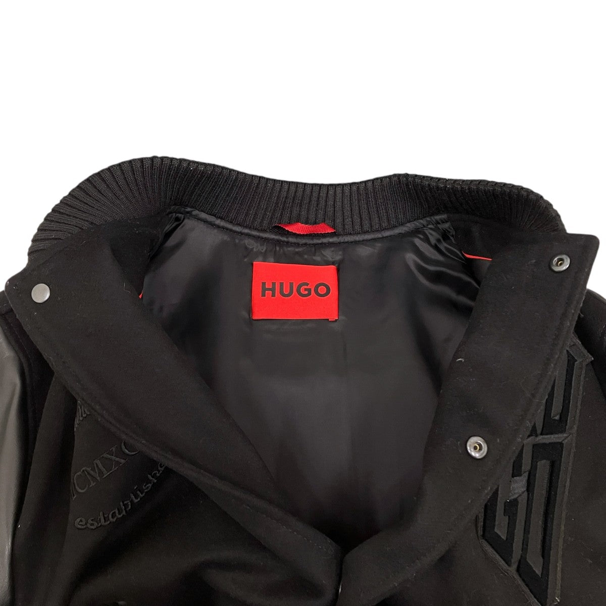 HUGO BOSS ベルベットパッチ レギュラーフィット スタジアムジャンパー 10237900 古着・中古-6枚目のアイテム画像
