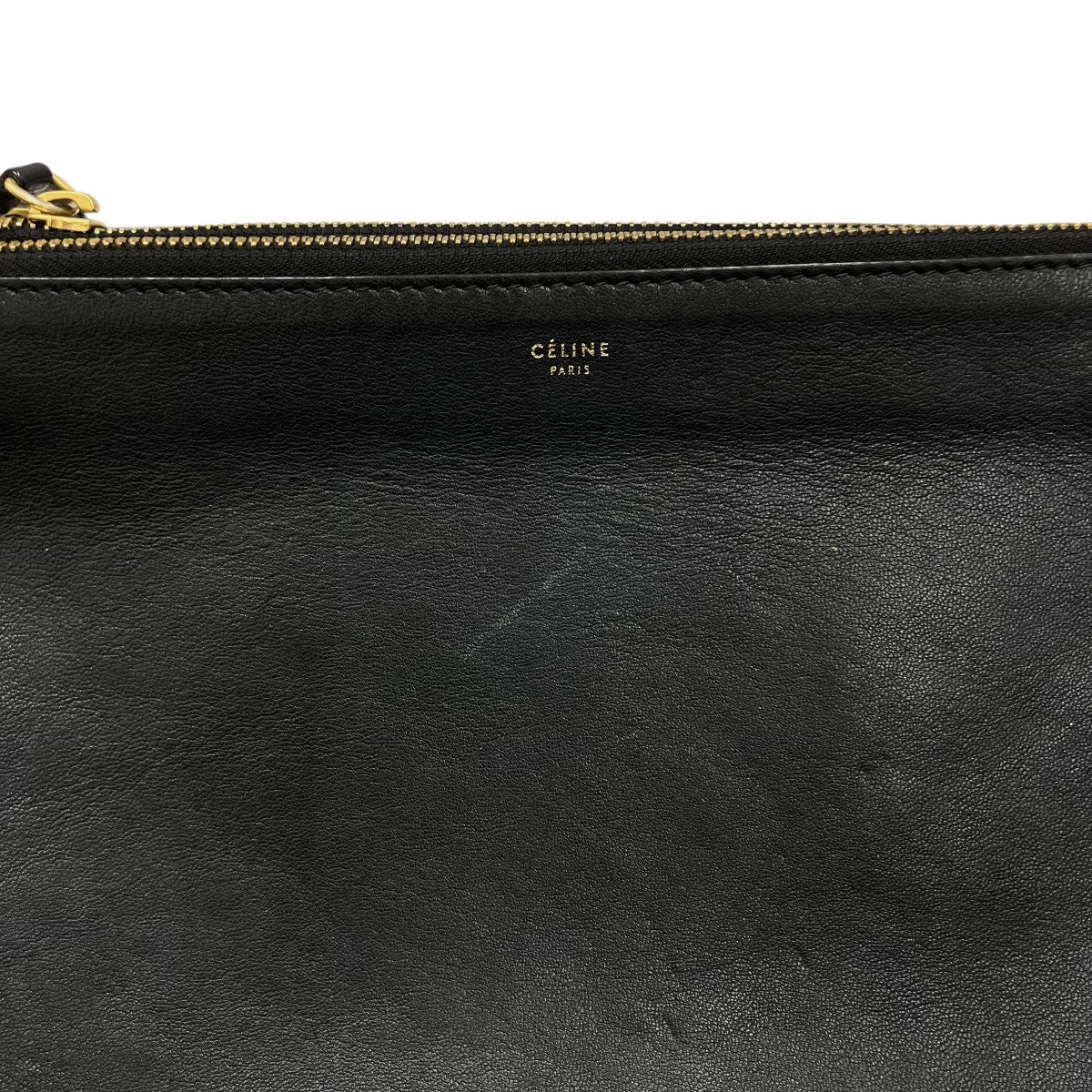 CELINE トリオ スムースレザー クロスボディバッグショルダーバッグ 古着・中古-5枚目のアイテム画像