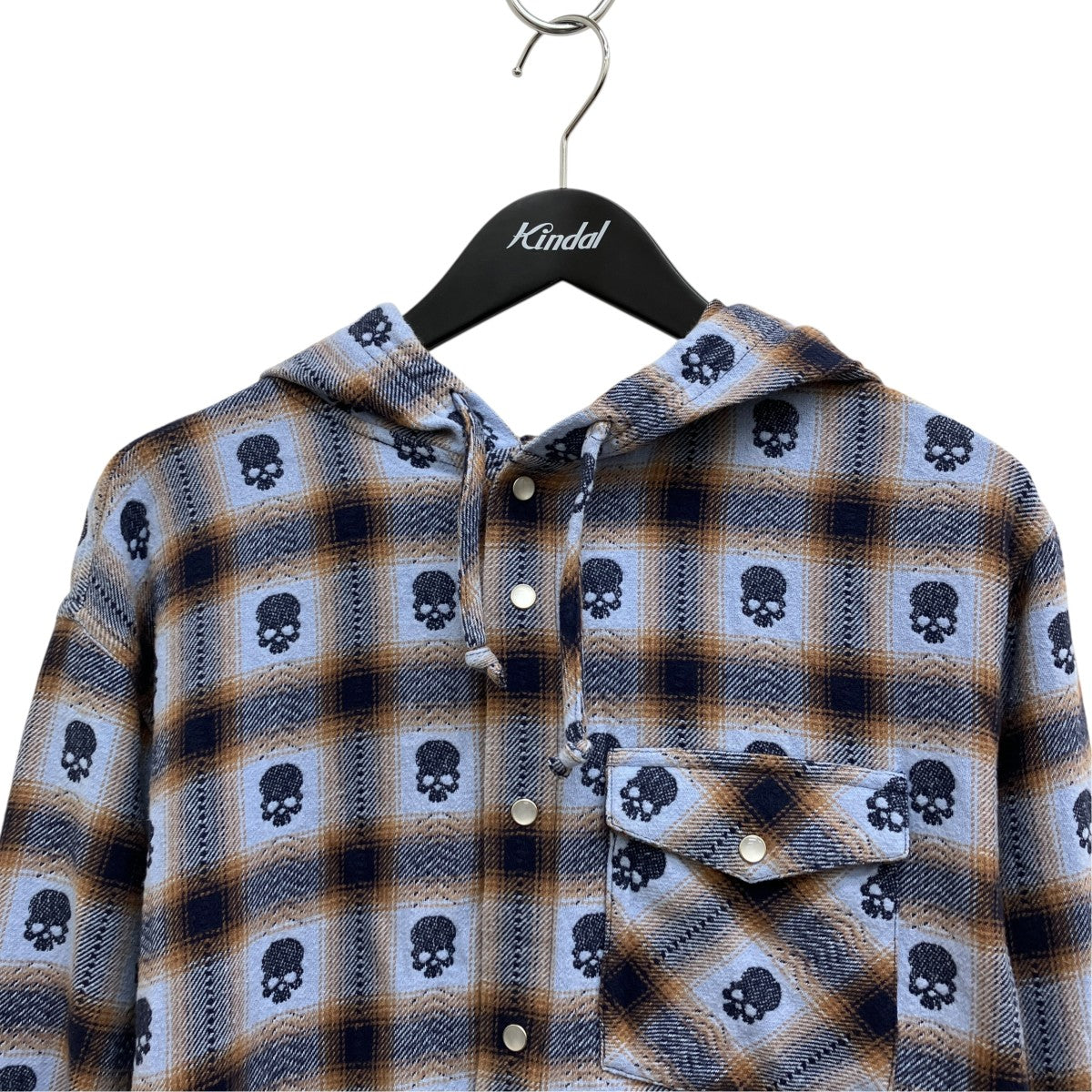 Supreme×NUMBER (N)INE 25FW Hooded Flannel Shirt 古着・中古-3枚目のアイテム画像