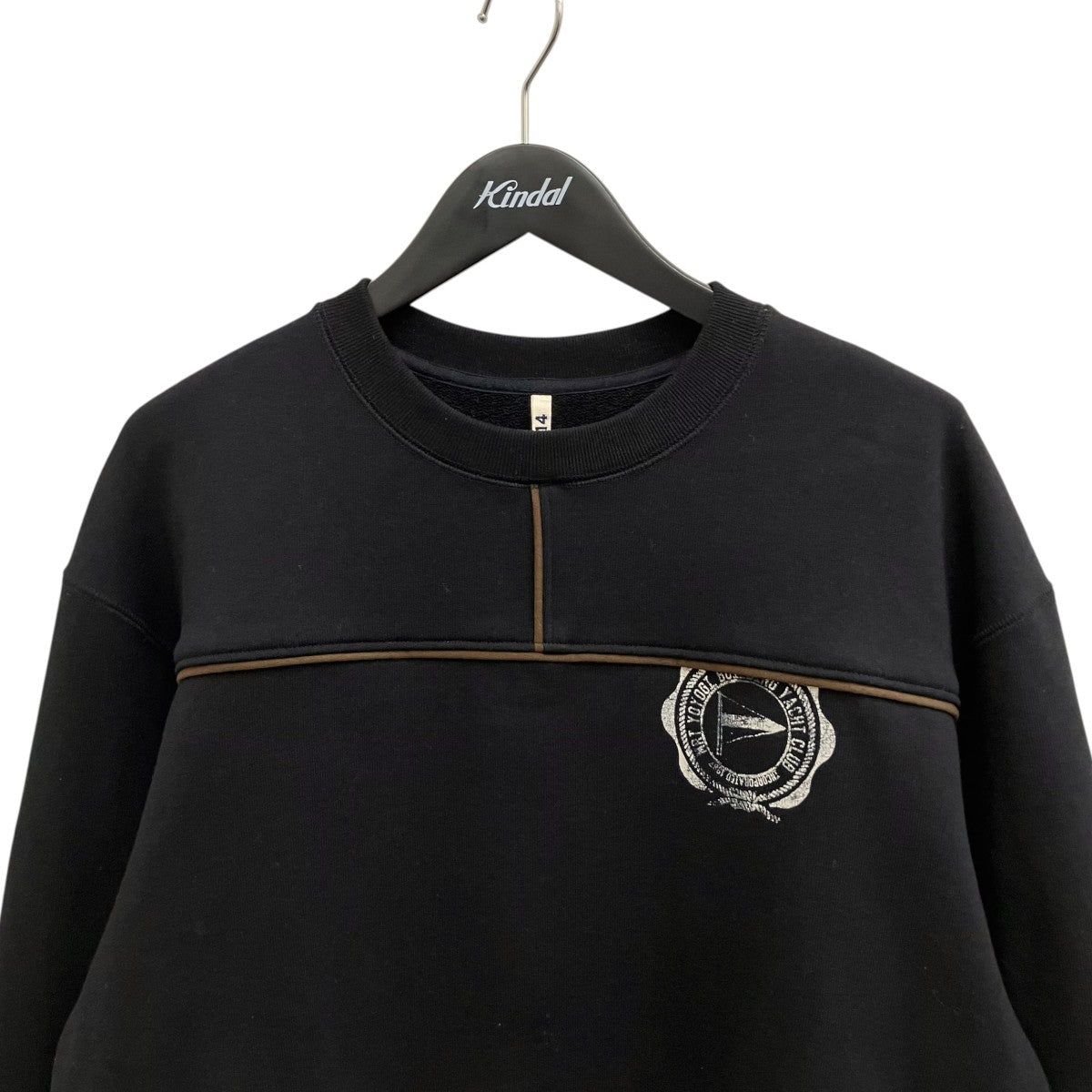 KHOKI Leather-Trimmed Sweatshirtスウェット26SS-T-07 古着・中古-3枚目のアイテム画像