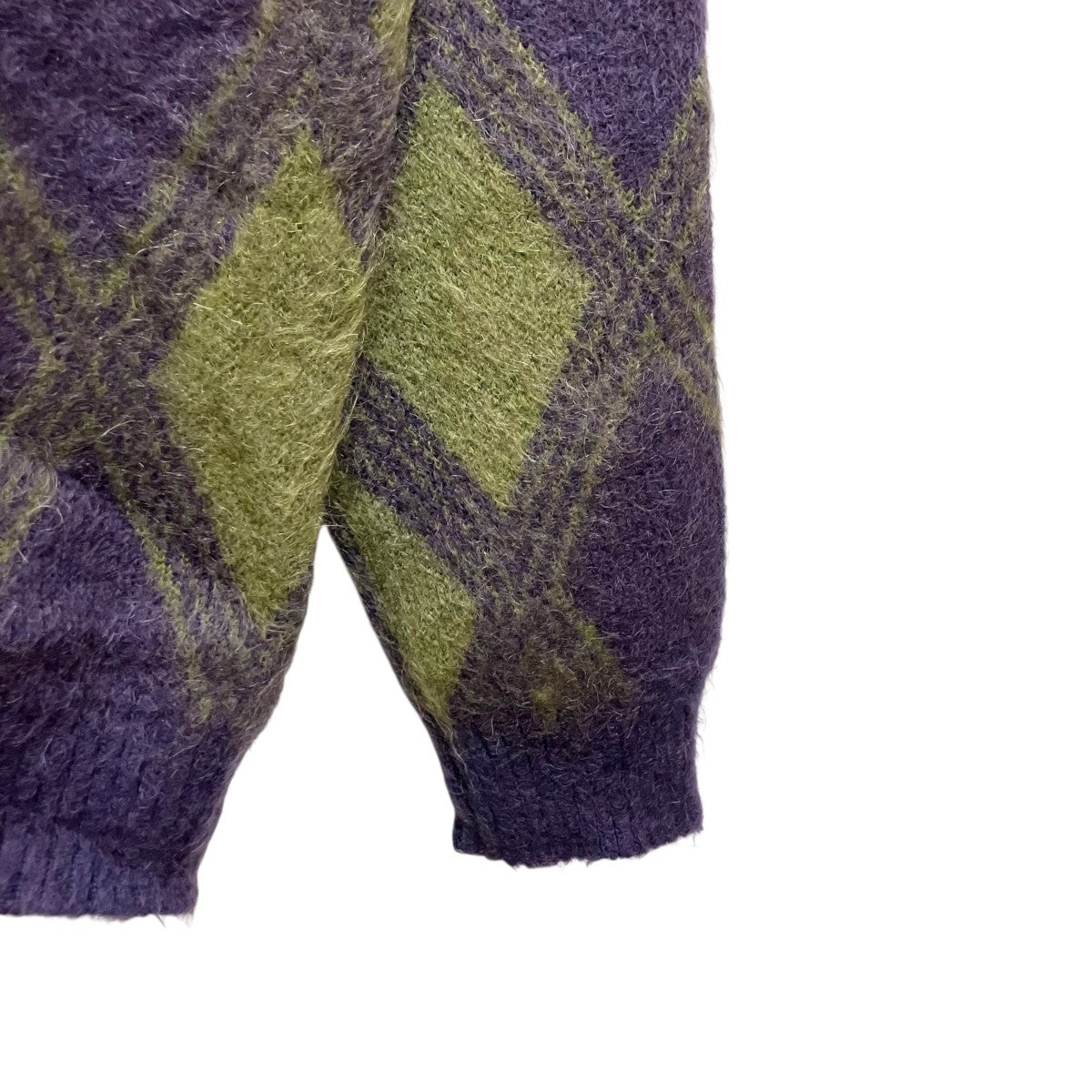 Needles Mohair Cardigan-Argyle NS278 古着・中古-4枚目のアイテム画像