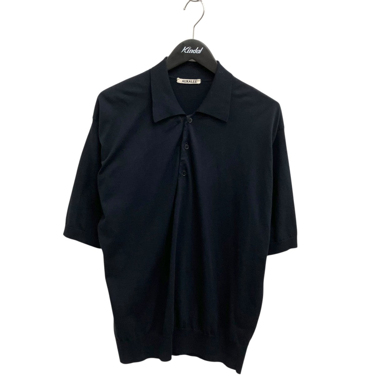 AURALEE SUPER HIGH GAUGE COTTON KNIT POLO半袖ポロシャツA25SP02KA
