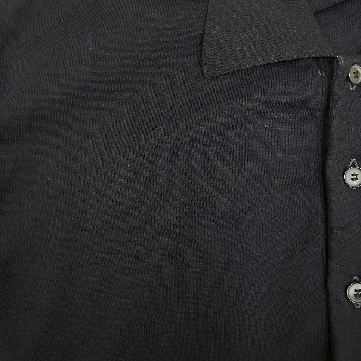 AURALEE SUPER HIGH GAUGE COTTON KNIT POLO半袖ニットポロシャツA25SP02KA 古着・中古-5枚目のアイテム画像