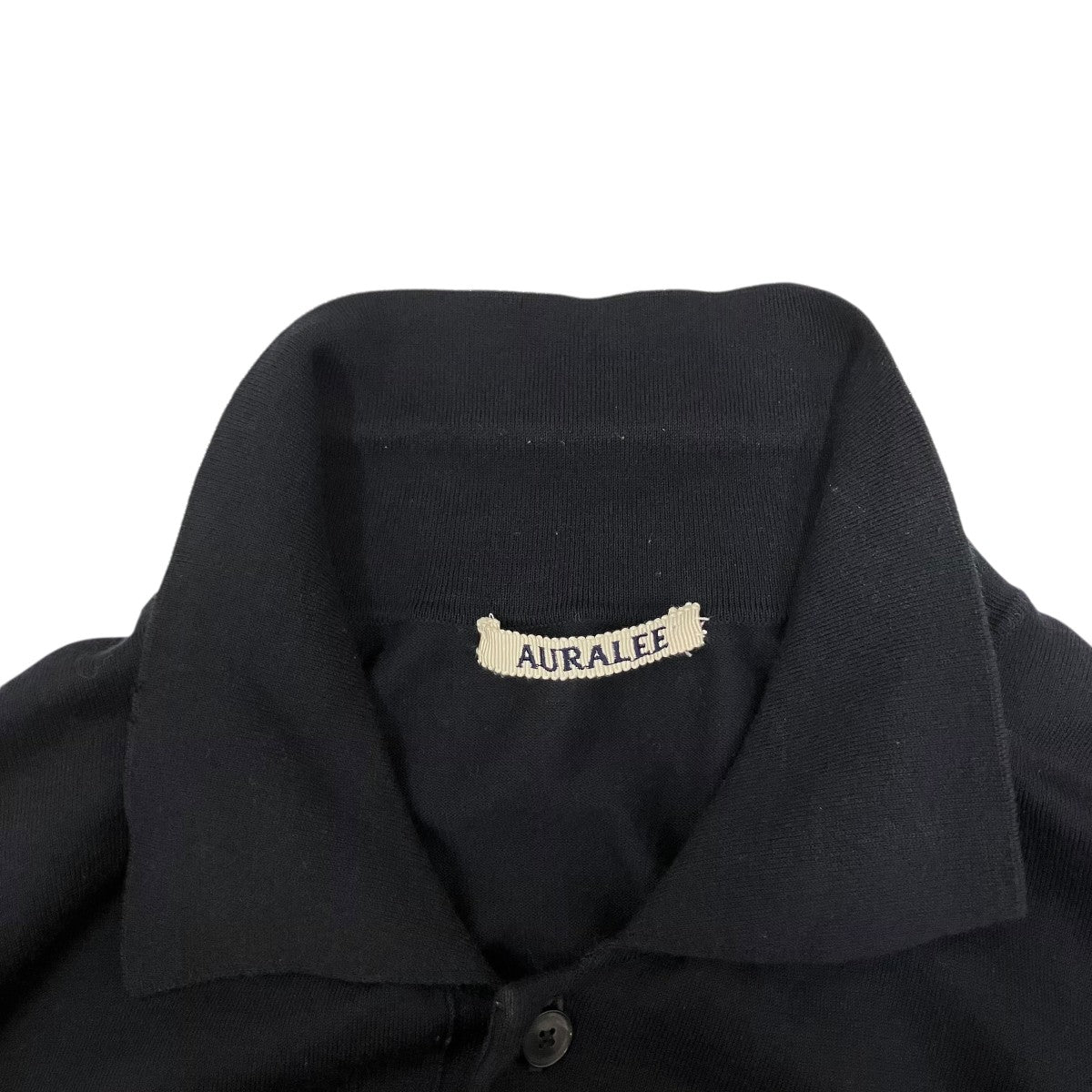 AURALEE SUPER HIGH GAUGE COTTON KNIT POLO半袖ニットポロシャツA25SP02KA 古着・中古-7枚目のアイテム画像