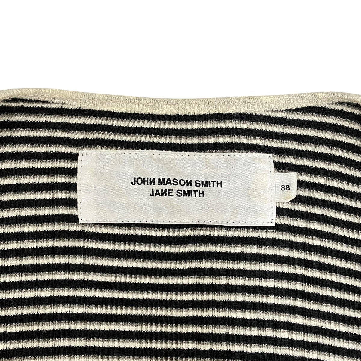 JOHN MASON SMITH COTTON RANDOM BORDER RIB CAMISOLE ＆ SLEEVE C Dキャミソールカーディガン25SCT-#730L 古着・中古-6枚目のアイテム画像