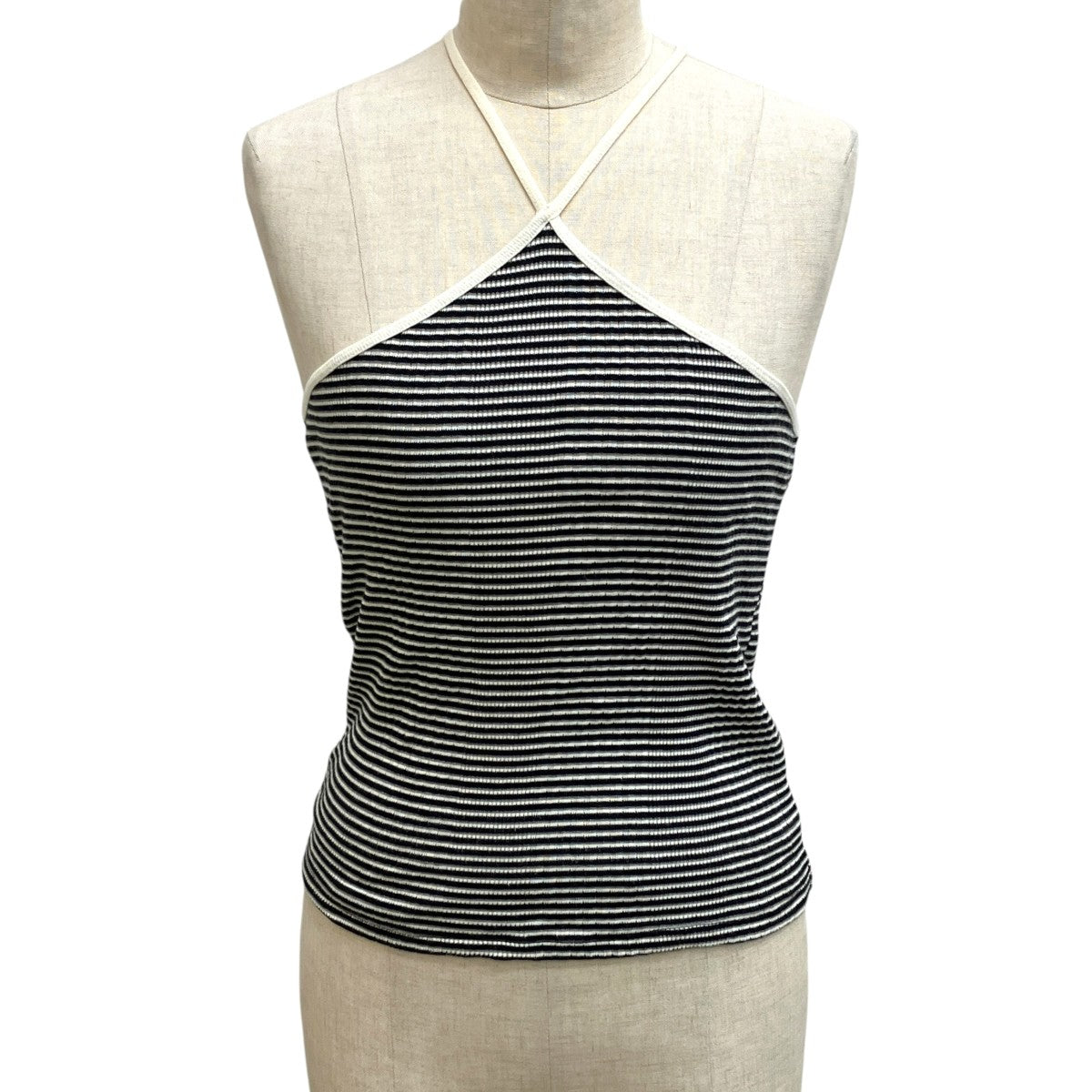 JOHN MASON SMITH COTTON RANDOM BORDER RIB CAMISOLE ＆ SLEEVE C Dキャミソールカーディガン25SCT-#730L 古着・中古-8枚目のアイテム画像