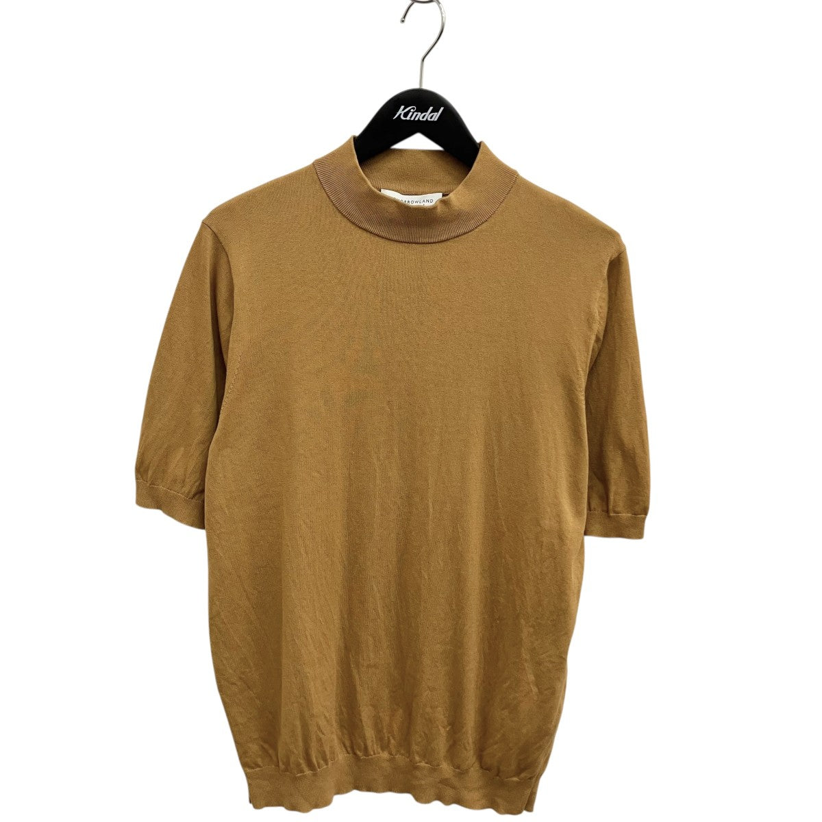 TOMORROW LAND シルクコットン モックネックプルオーバーニット SESIA半袖ニット63-02-52-02021 古着・中古-1枚目のアイテム画像