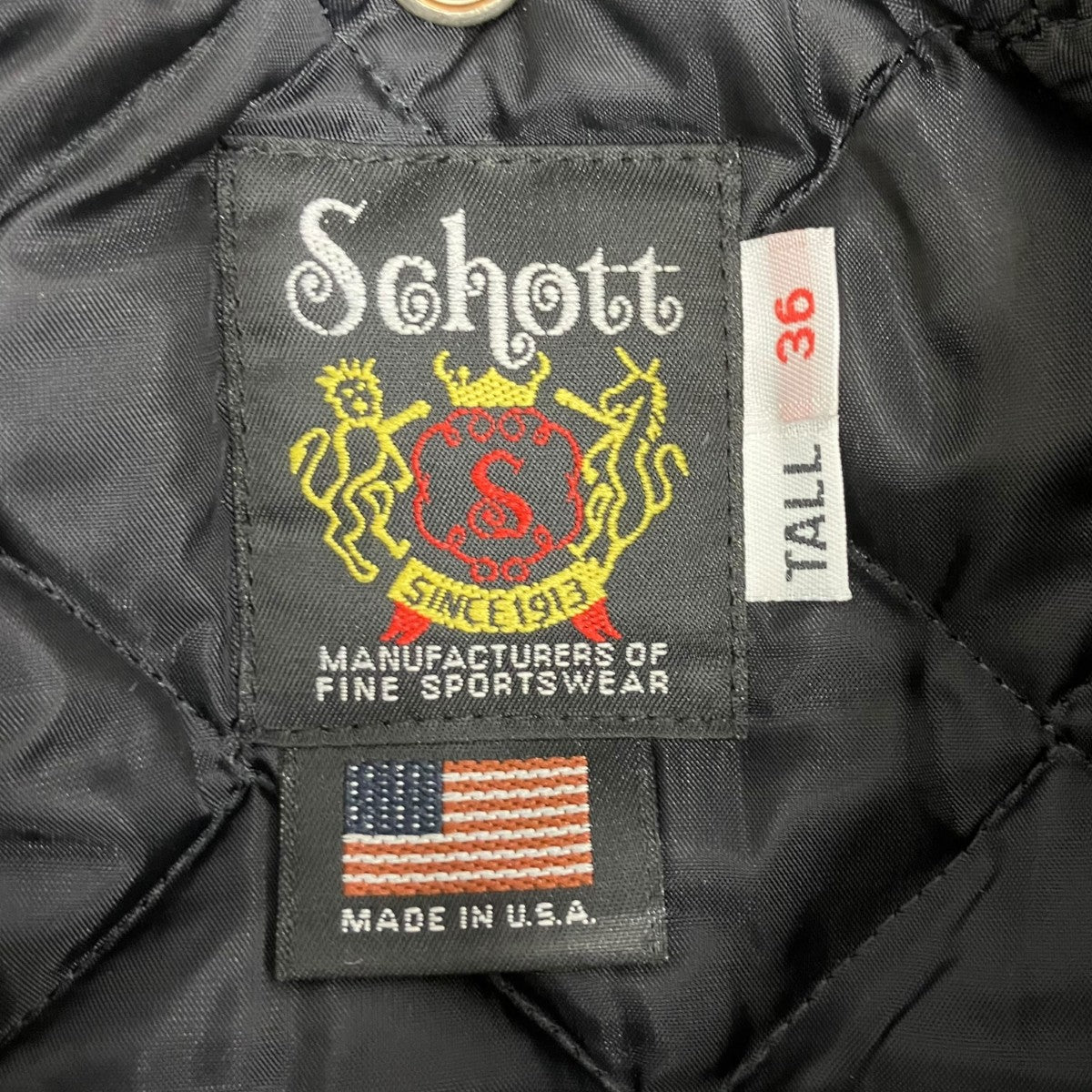Schott HORSEHIDE ONE STARライダースジャケット7416 613UHT 古着・中古-7枚目のアイテム画像