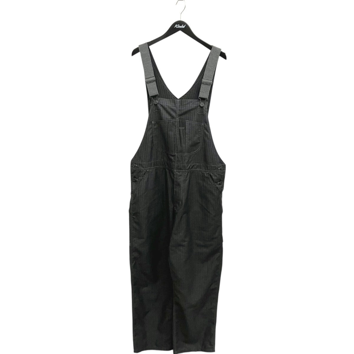 JUNYA WATANABE MAN エステルビスコースストライプオーバーオールWQ-A008-051 古着・中古-1枚目のアイテム画像