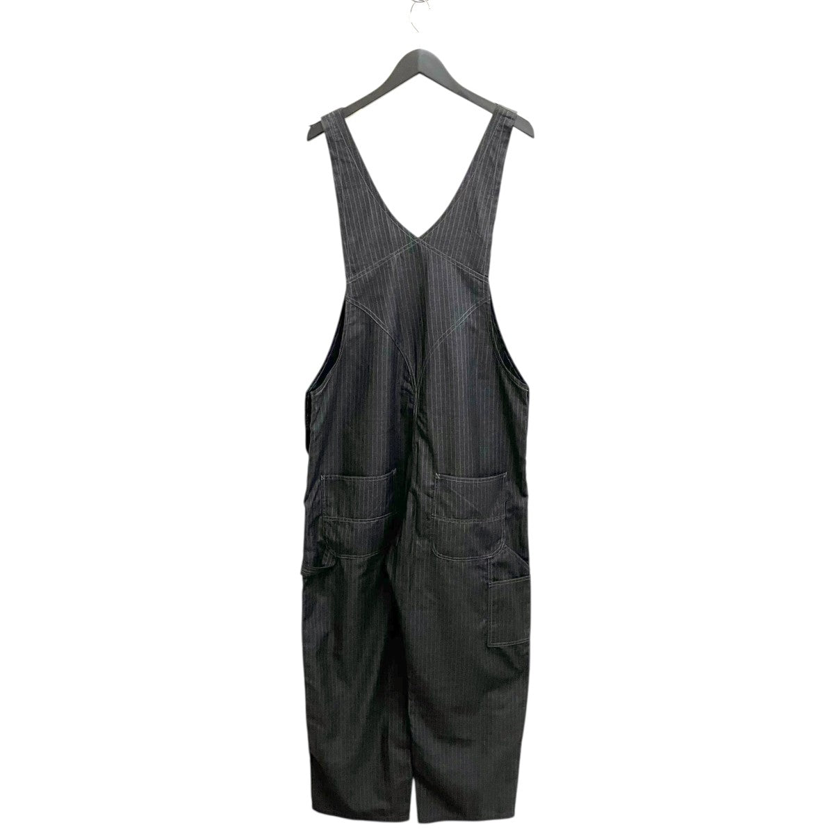 JUNYA WATANABE MAN エステルビスコースストライプオーバーオールWQ-A008-051 古着・中古-2枚目のアイテム画像