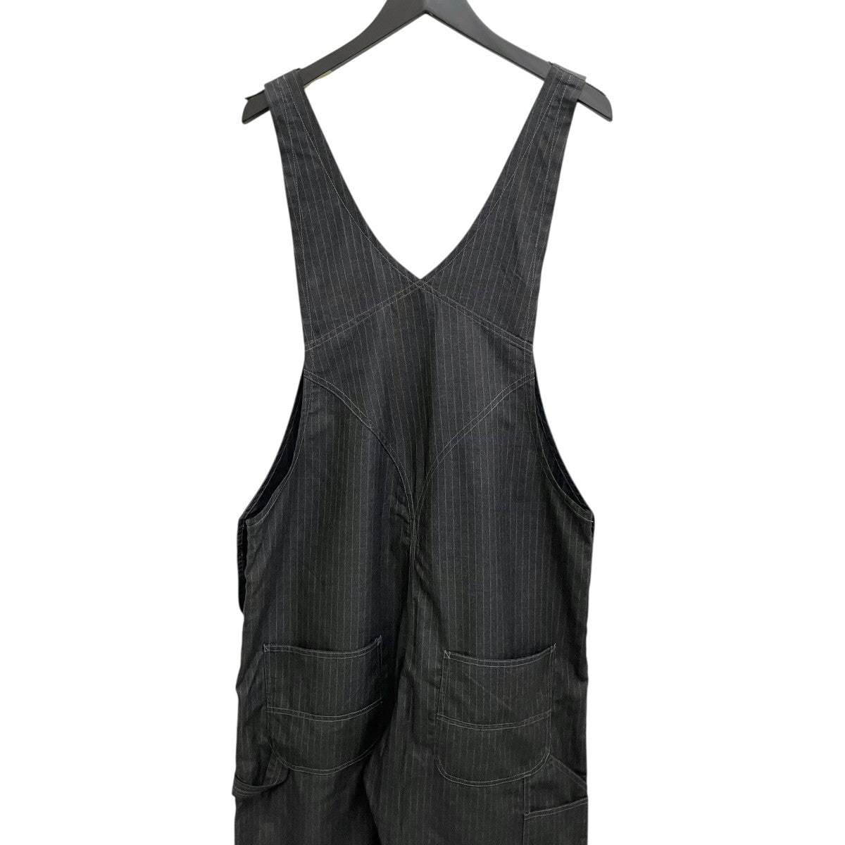 JUNYA WATANABE MAN エステルビスコースストライプオーバーオールWQ-A008-051 古着・中古-4枚目のアイテム画像