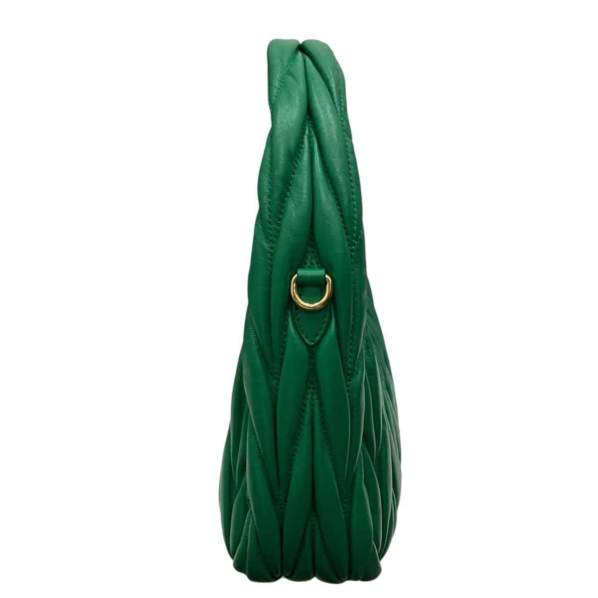 MIU MIU ワンダー マテラッセレザー ホーボーバッグ 5BC125 古着・中古-3枚目のアイテム画像