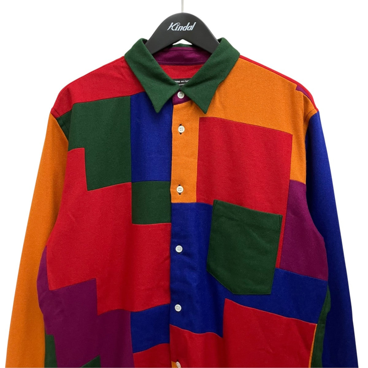 25AW パッチワークロングシャツ PP-B032