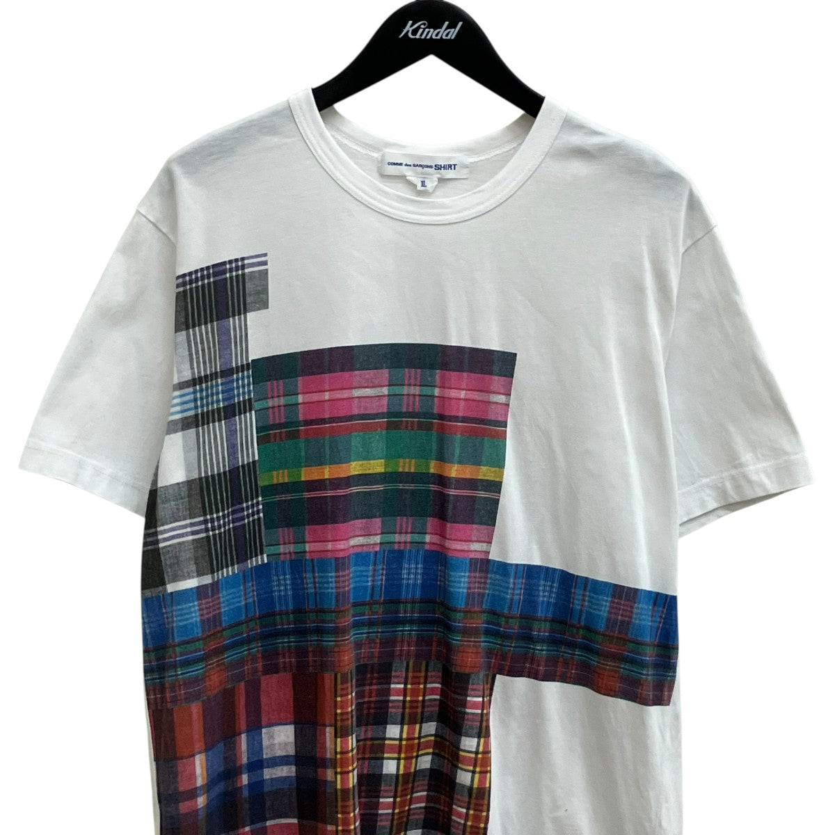 COMME des GARCONS SHIRT 25SS チェックプリントTシャツ FO-T008 古着・中古-3枚目のアイテム画像