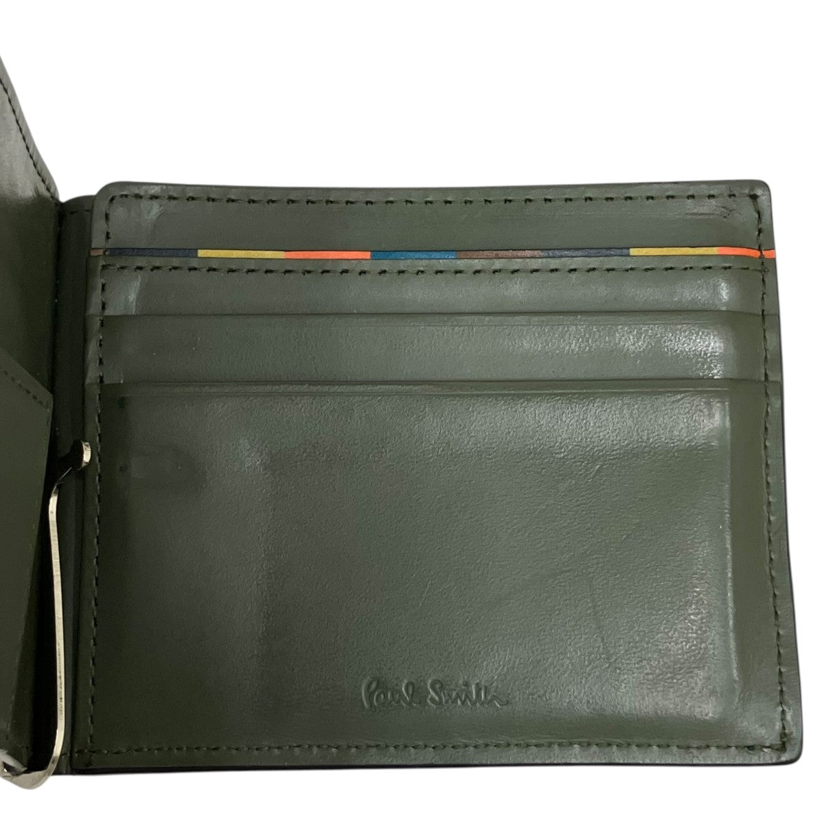 Paul Smith ブライトストライププラーマネークリップカードケースBPS914 古着・中古-5枚目のアイテム画像