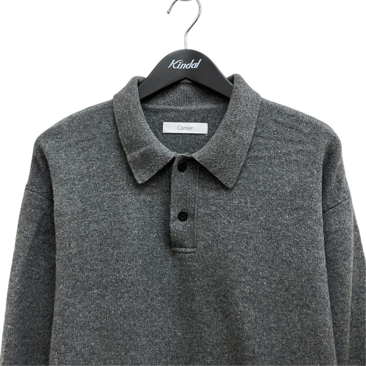 Cornier ニットポロシャツ 古着・中古-3枚目のアイテム画像