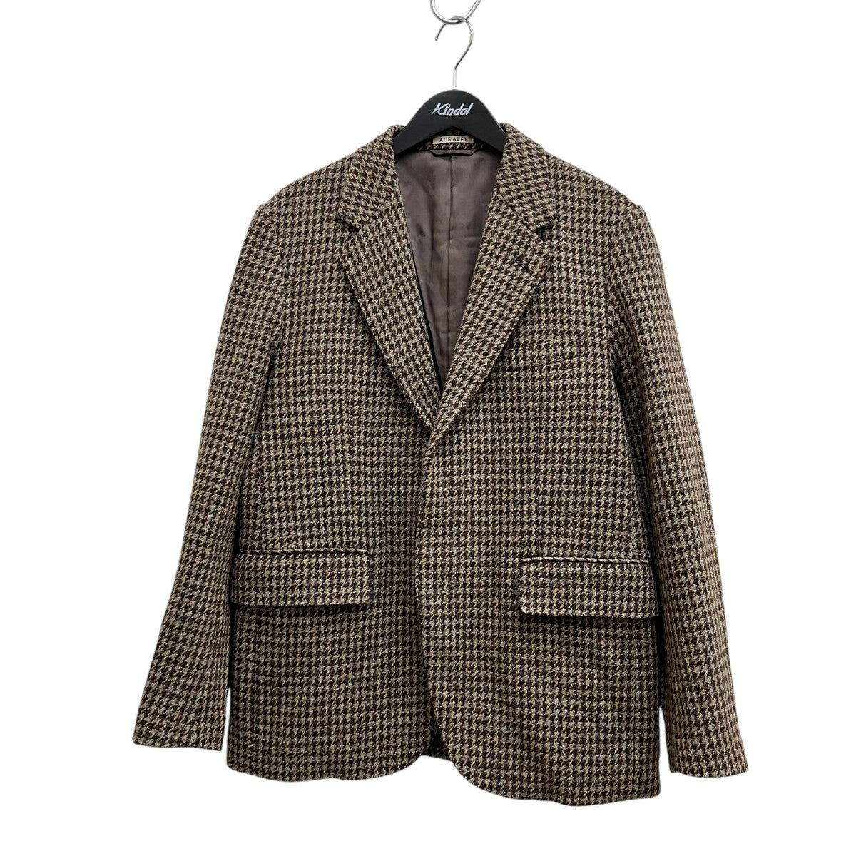 AURALEE BRITISH WOOL TWEED OVER JACKET A23AJ01BT 古着・中古-1枚目のアイテム画像