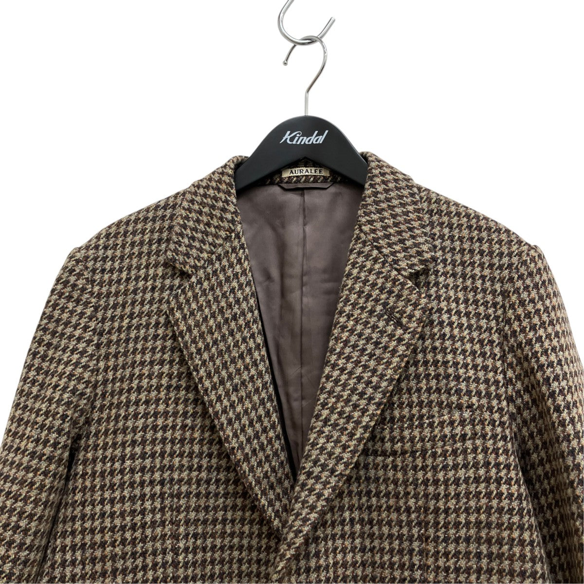AURALEE BRITISH WOOL TWEED OVER JACKET A23AJ01BT 古着・中古-3枚目のアイテム画像