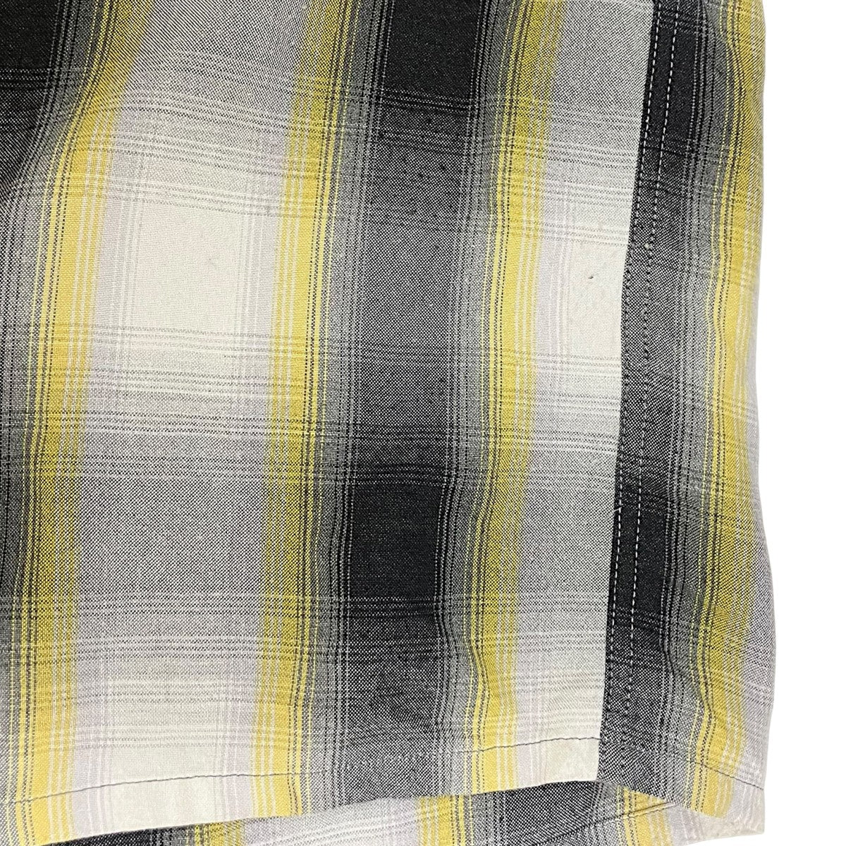 WACKO MARIA OMBRE CHECK OPEN COLLAR SHIRT長袖シャツ 古着・中古-7枚目のアイテム画像