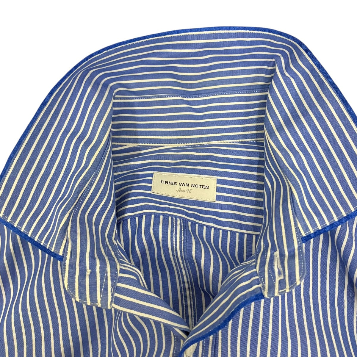 DRIES VAN NOTEN ストライプ長袖シャツ1159-343-0395 古着・中古-6枚目のアイテム画像
