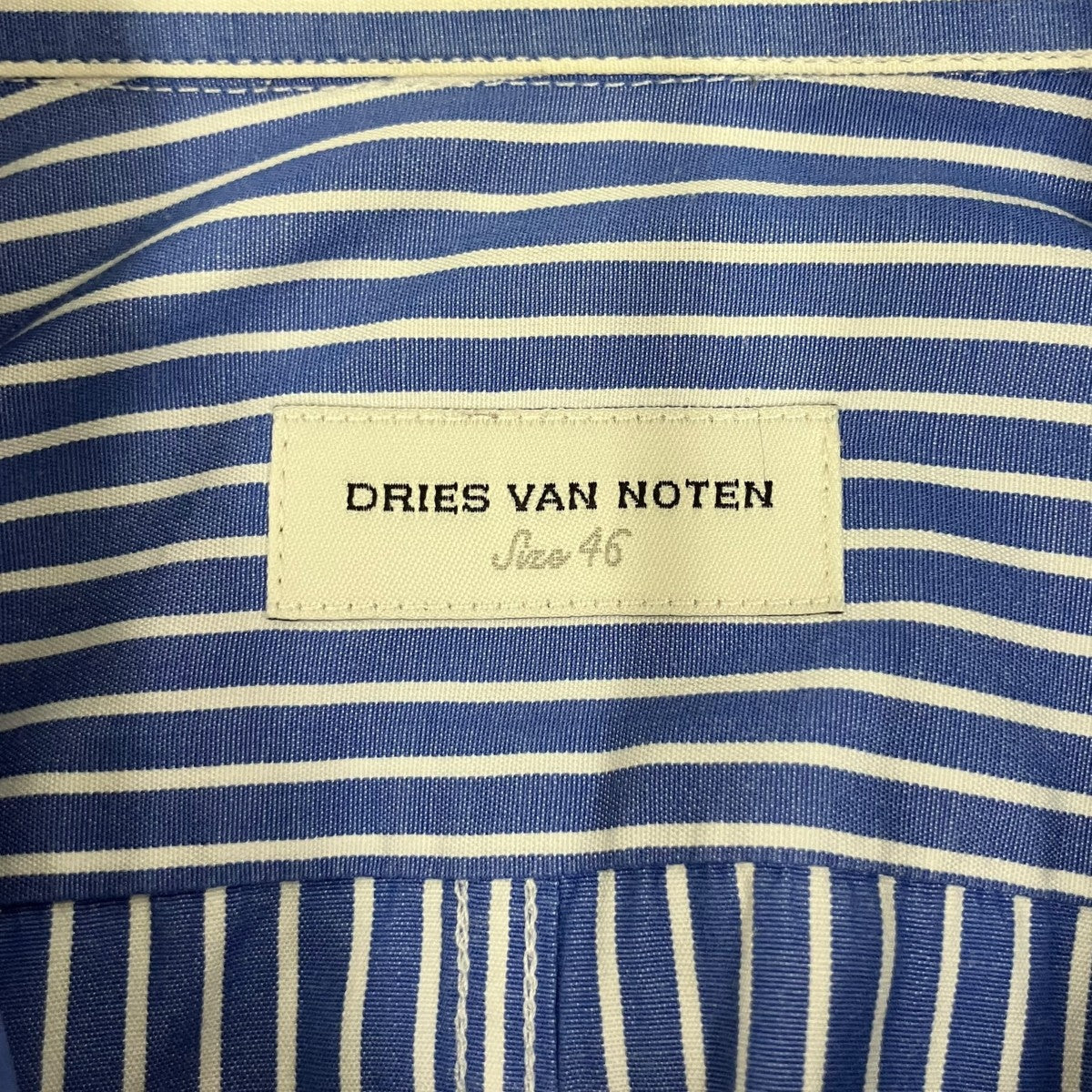 DRIES VAN NOTEN ストライプ長袖シャツ1159-343-0395 古着・中古-7枚目のアイテム画像