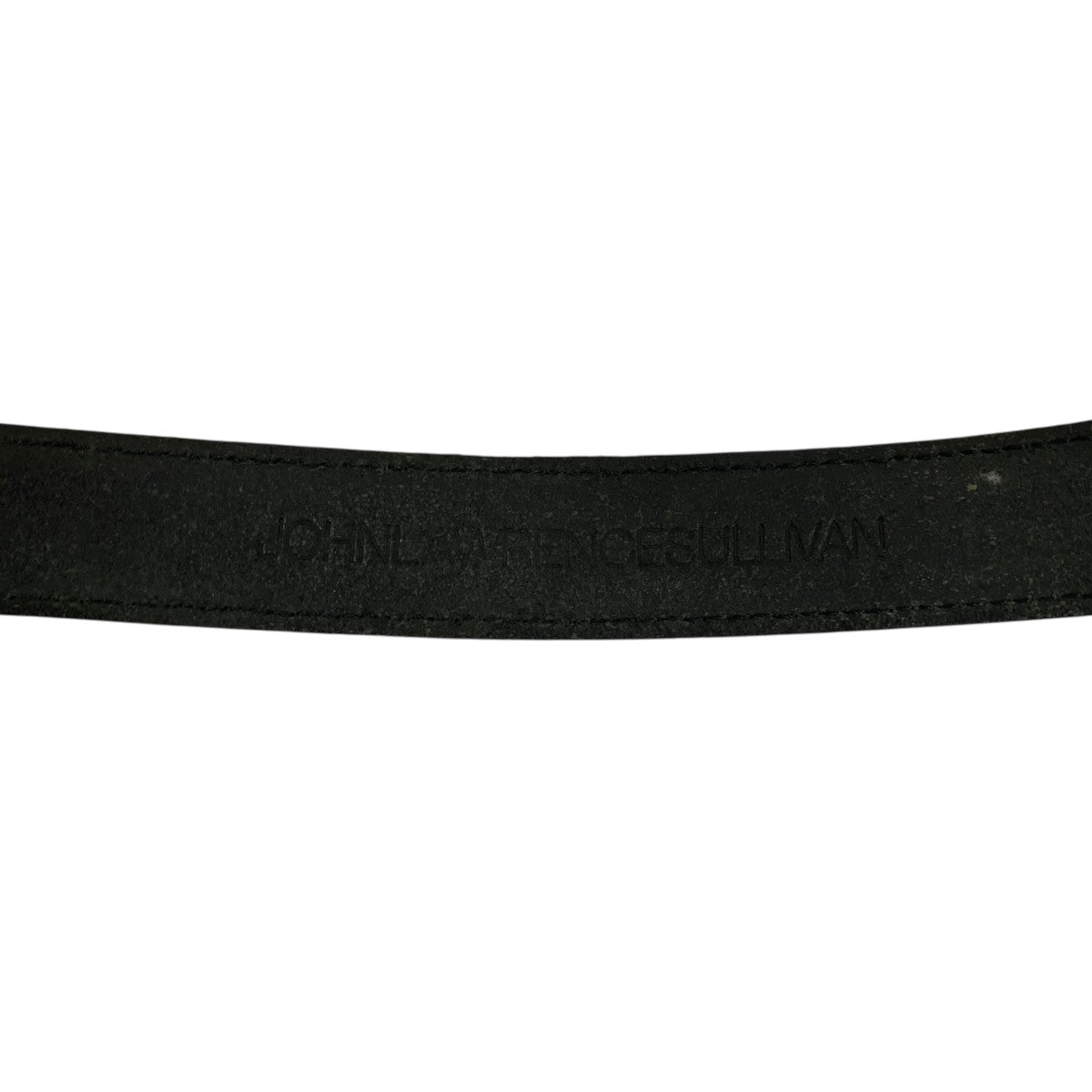 【定価44,000円】ジョンローレンスサリバン　レザーワイドベルト　ブラック LEATHER BELT WITH METAL PARTS