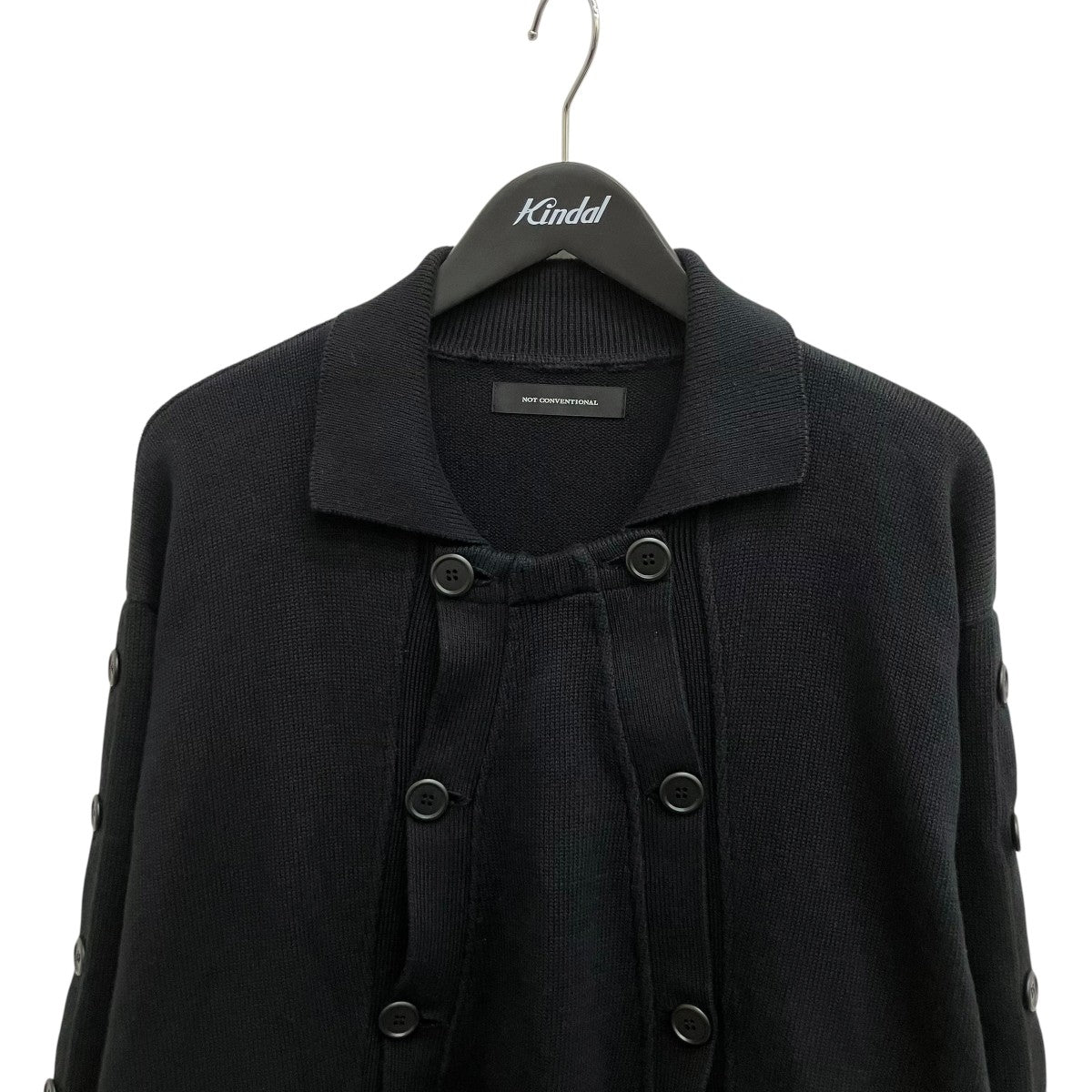 NOT CONVENTIONAL ニットN22-012-BLK 古着・中古-3枚目のアイテム画像