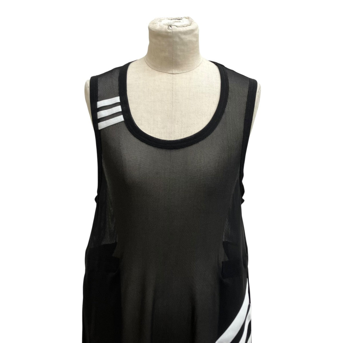 Y-3 W CH1 MESH TANKノースリーブワンピースHG6114 古着・中古-4枚目のアイテム画像