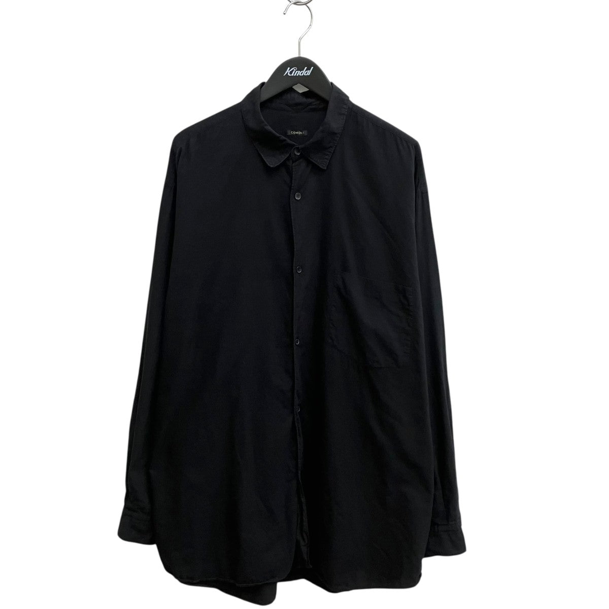COMOLI KHADIコットンWレイヤーコモリ長袖シャツA03-02006 古着・中古-1枚目のアイテム画像