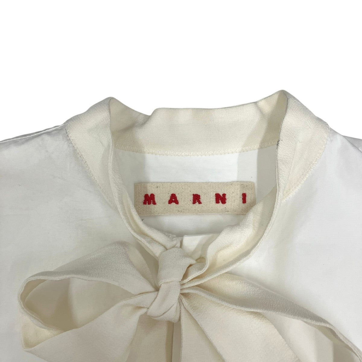 MARNI(マルニ) 25AWボウタイブラウスCAMA0653QS CAMA0653QS ホワイト