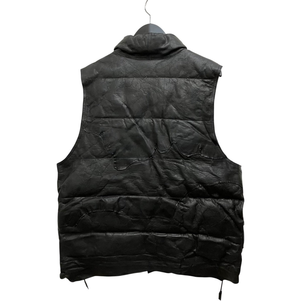 GOOD KARMA DEVELOPMENT LEATHER DOWN VEST GRIZZLYレザーベスト 古着・中古-2枚目のアイテム画像