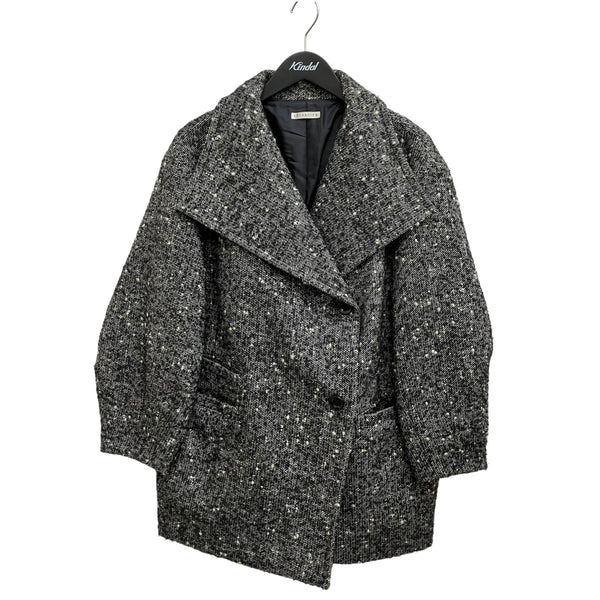 極美品✨エストネーション　23AW 6.8万　ツイードネップコクーンコート　36 ESTNATION(エストネーション) ネップツィードコクーンコート 32-109-01