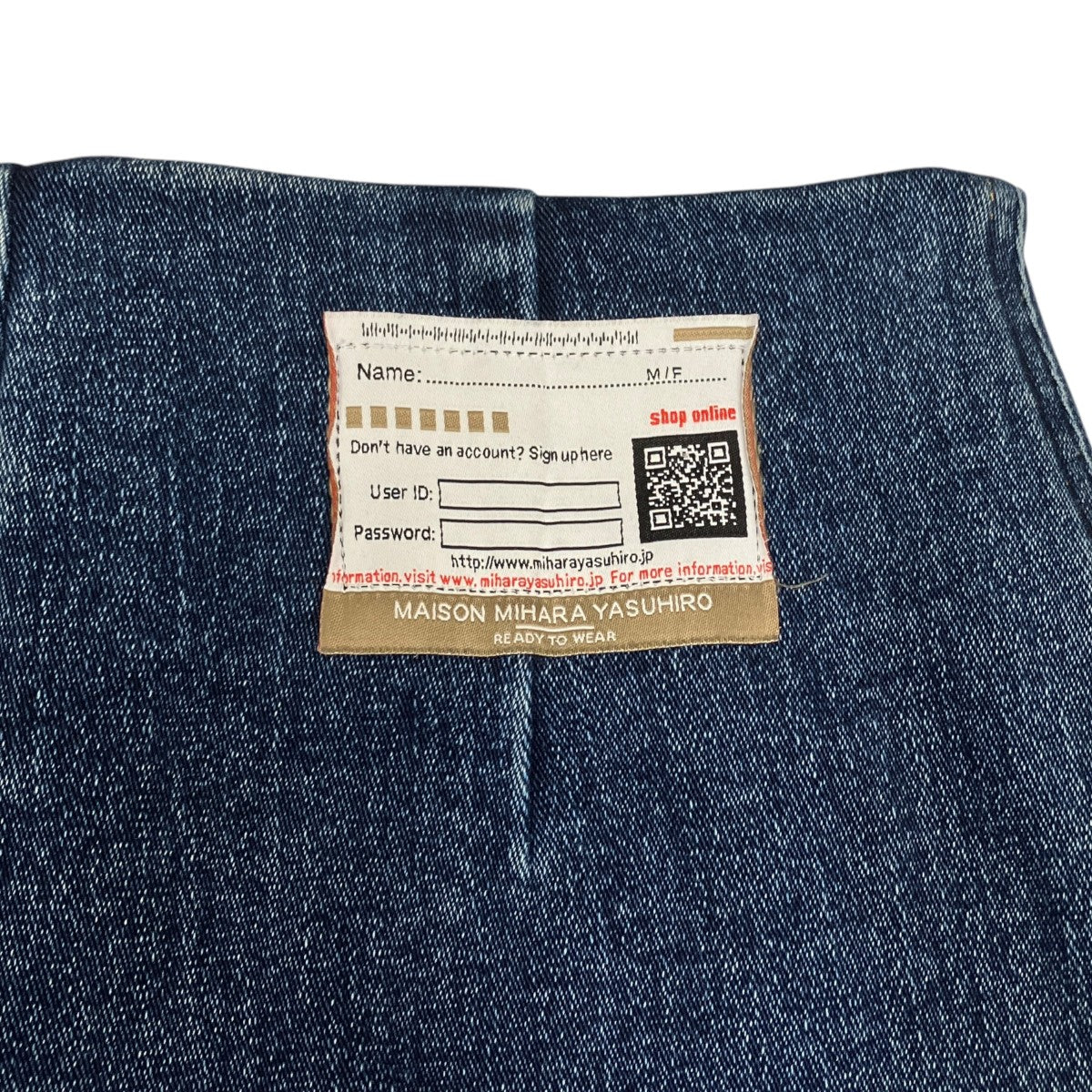 Maison MIHARA YASUHIRO デニムパンツB09PT119 古着・中古-6枚目のアイテム画像