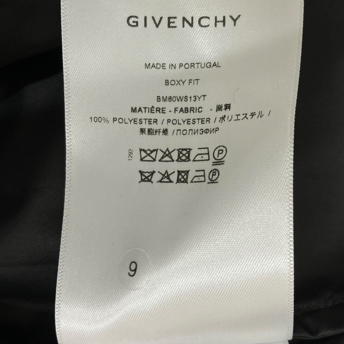 GIVENCHY 4G バックル付き ジップアップシャツ BM80WS13YT 古着・中古-9枚目のアイテム画像