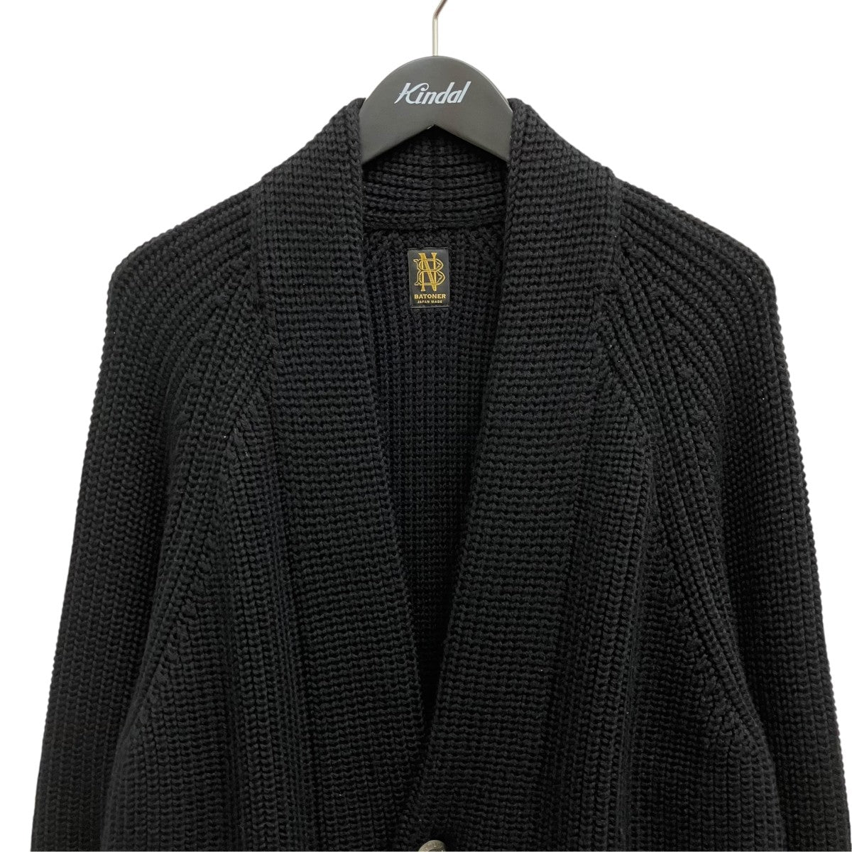 BATONER(バトナー) 片畦ショールカーディガン BN-17FM-011 BN-17FM-011