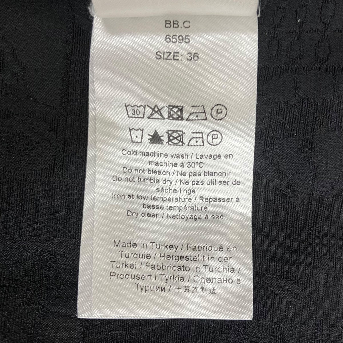 Ganni Stretch Jacquard Ruched Blouse長袖ブラウスEUH-52010-B 古着・中古-8枚目のアイテム画像