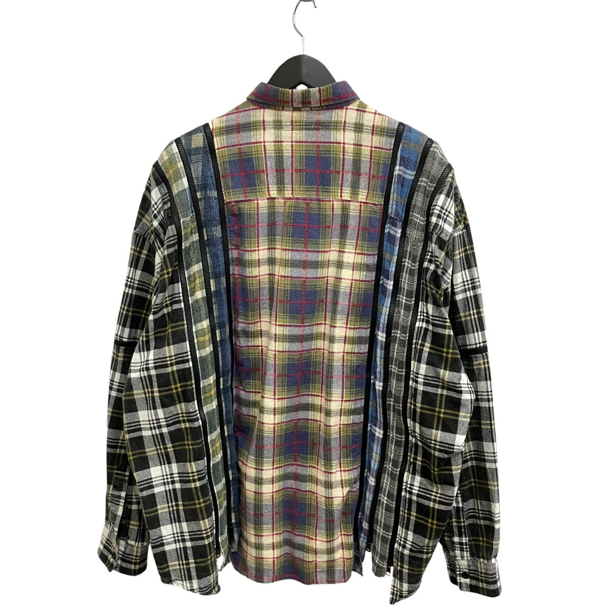 ！値下げ中！ Rebuild by Needles Lサイズ チェックジャケット Rebuild by Needles(リビルドバイニードルズ) 7 CUTS ZIPPED WIDE