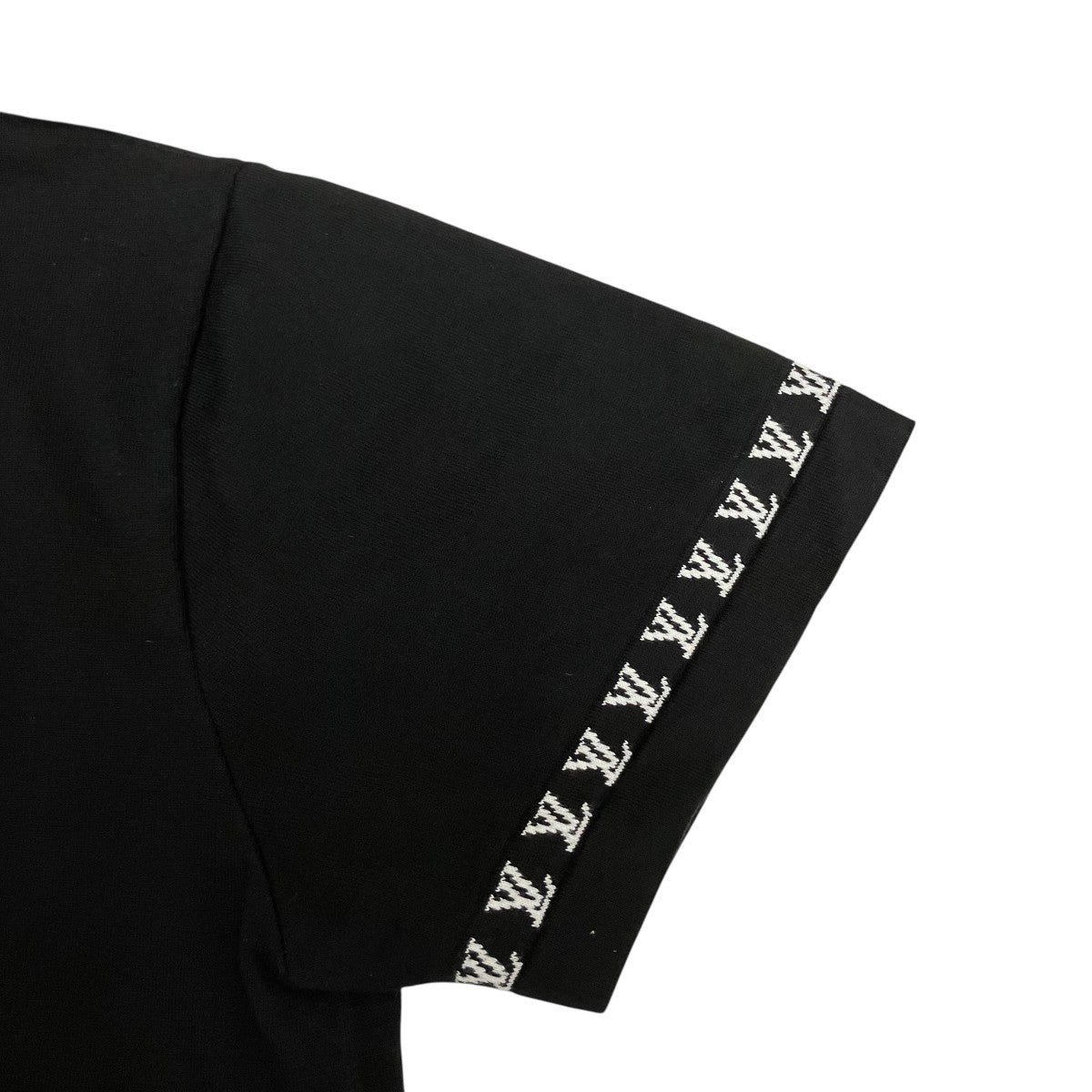 LOUIS VUITTON 24SS シグネチャー ロゴ ジャガード コットン クルーネック 半袖Tシャツ RM242MQ Z34 HRN42W 古着・中古-4枚目のアイテム画像